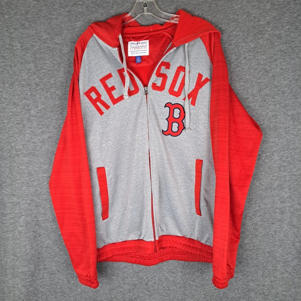Genuine Merchandise G-III Boston Red Sox Men's Red Hoodie Full Zip Size Large